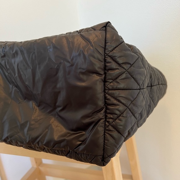 Chanel cocoon large black quilted nylon tote leather details 100% authentic - Picture 16 of 17